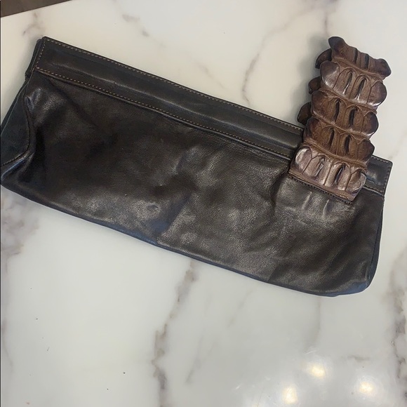 Genuine leather clutch - Picture 4 of 5